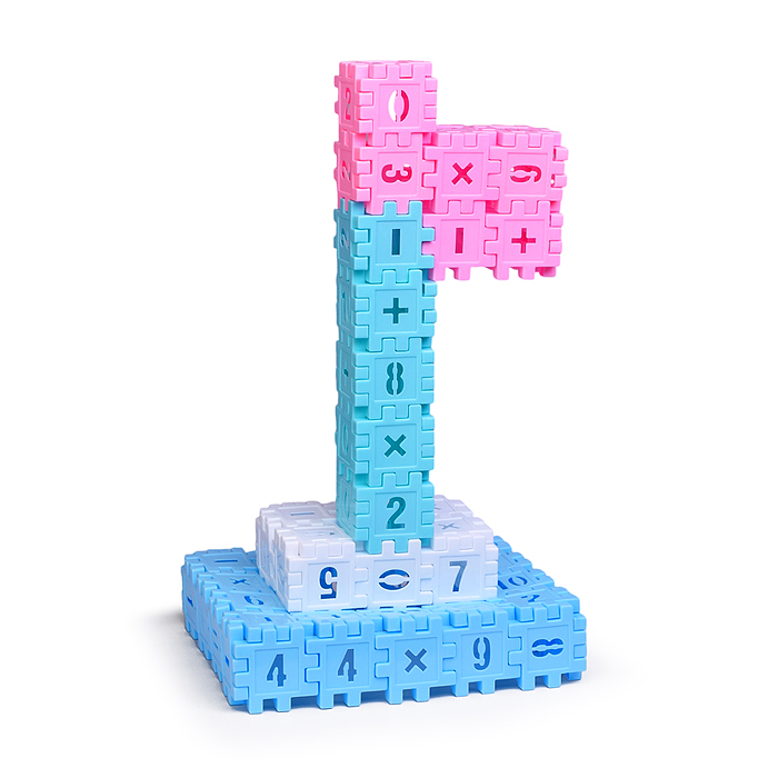 Конструктор 8653-6 "Волшебная тележка" цвет розовый (150дет.)