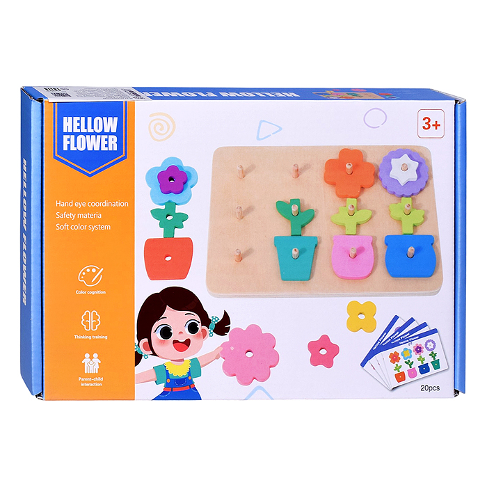 Игра развивающая D2295 "Цветочки"
