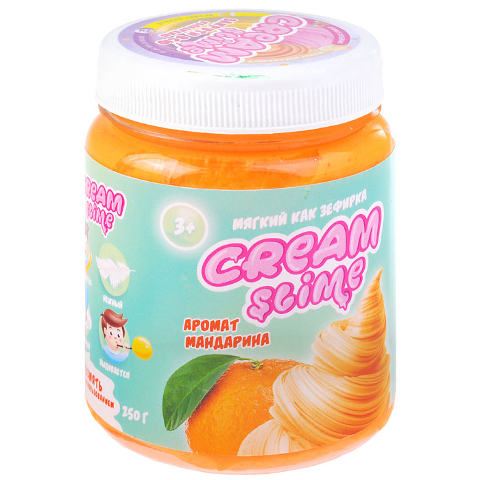 Игрушка Cream-Slime с ароматом мандарина, 250 г 