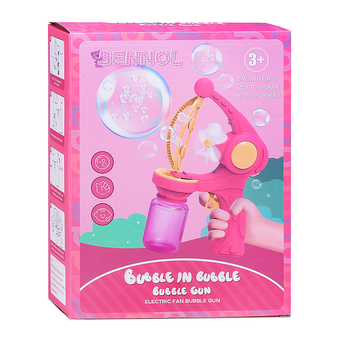 Пистолет для мыльных пузырей 00-5433 "Bubbles in a bubble" в коробке