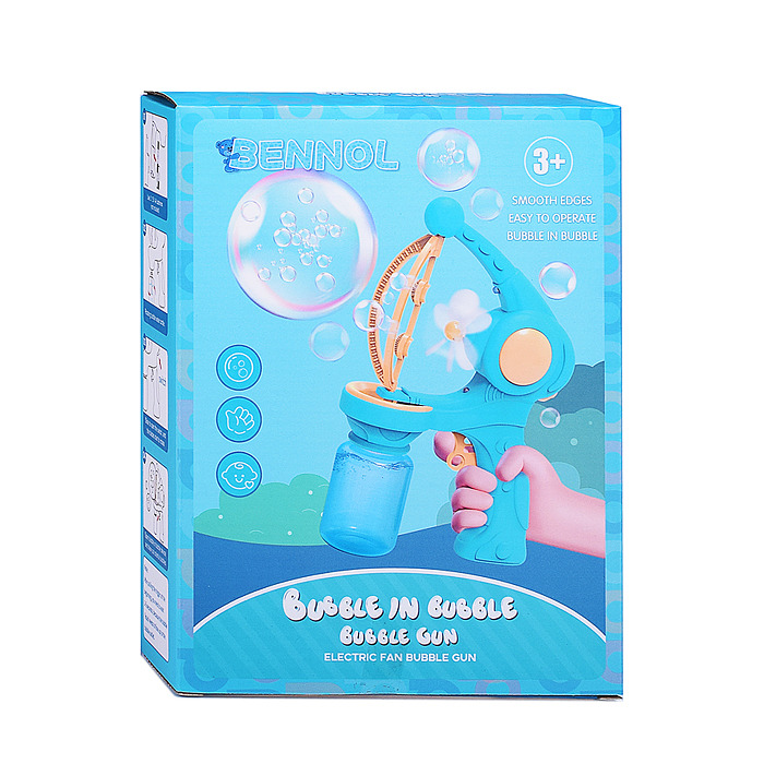 Пистолет для мыльных пузырей 00-5433 "Bubbles in a bubble" в коробке