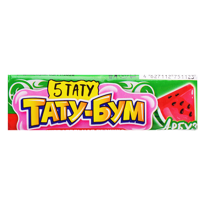 Жевательная резинка в пластинках с татуировками "Тату-бум" ассорти 12,5гр*20шт