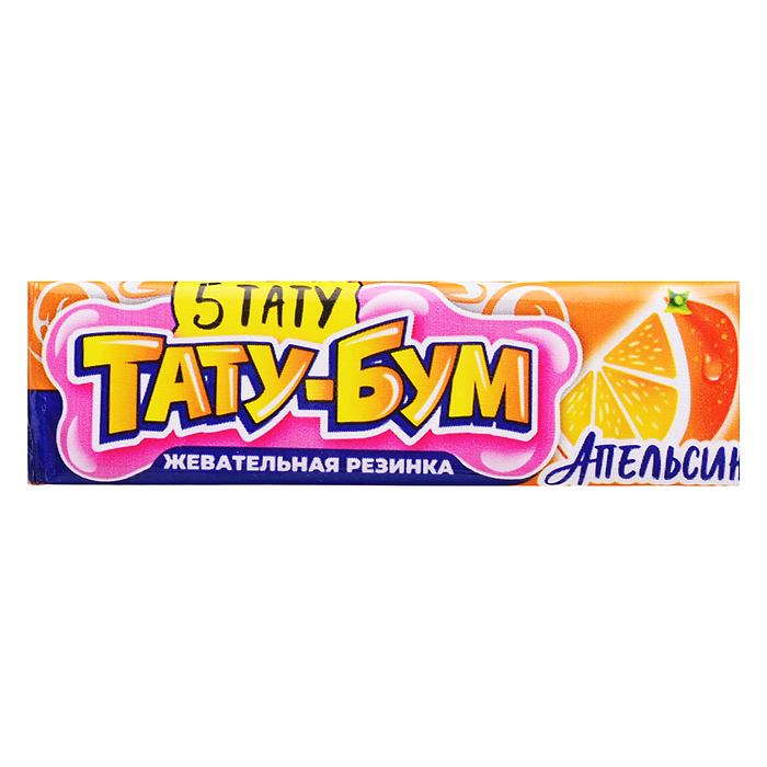 Жевательная резинка в пластинках с татуировками "Тату-бум" ассорти 12,5гр*20шт