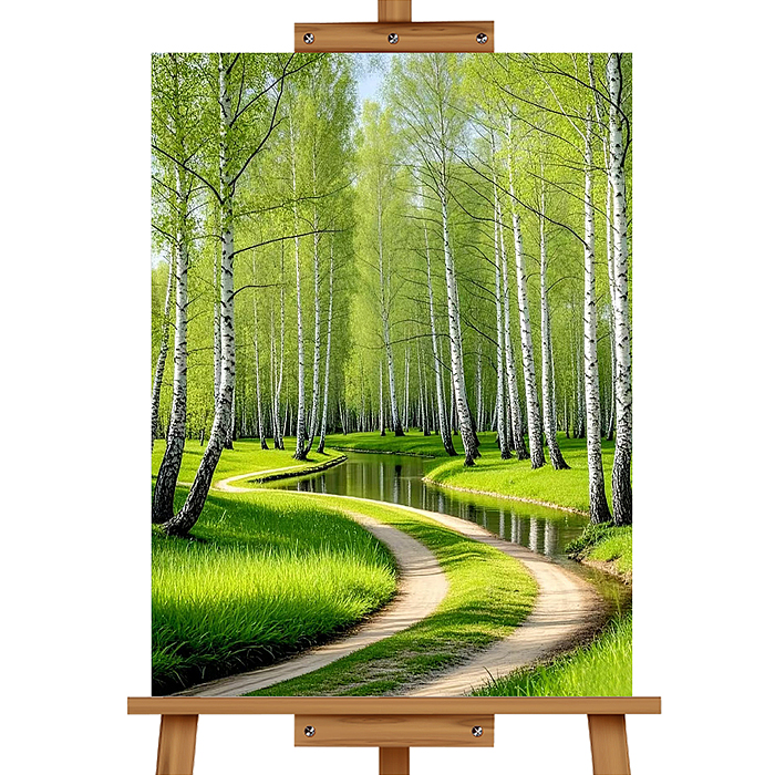 Набор для рисования MKR5040-86 "Картина по номерам 40*50 см. Березовая роща"