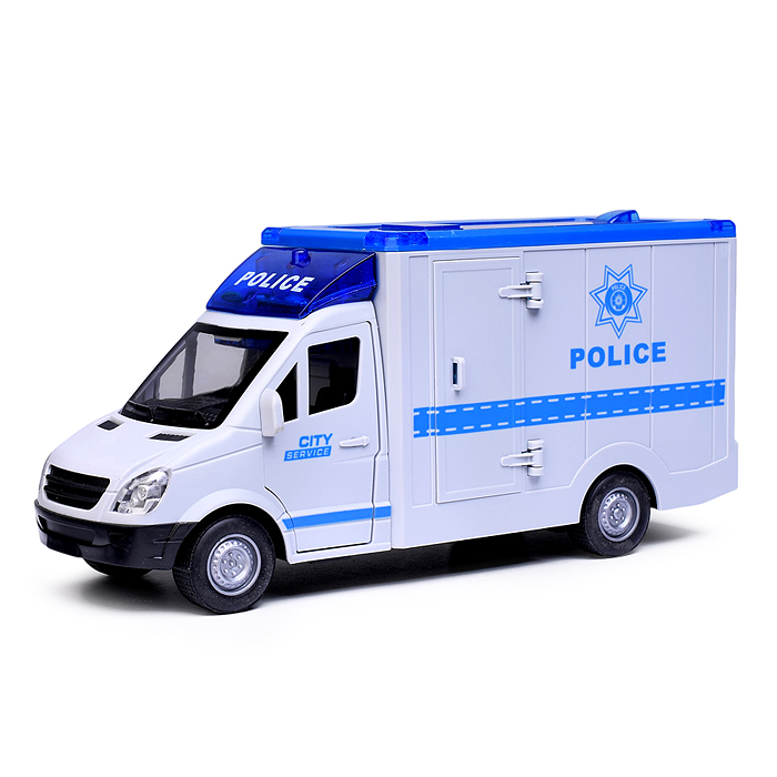 Машина RJ5501C "Rescue service" свет, звук) цвет синий, в коробке