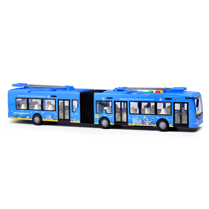 Машина RJ3346B "Сити-бус" (свет, звук) в коробке