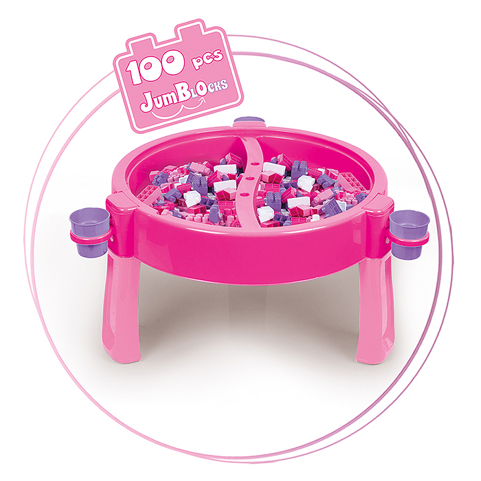 Фото к товару Игрушка Конструктор со столиком Unicorn JumBloks 100 дет. Игрушка Конструктор со столиком Unicorn JumBloks 100 дет.