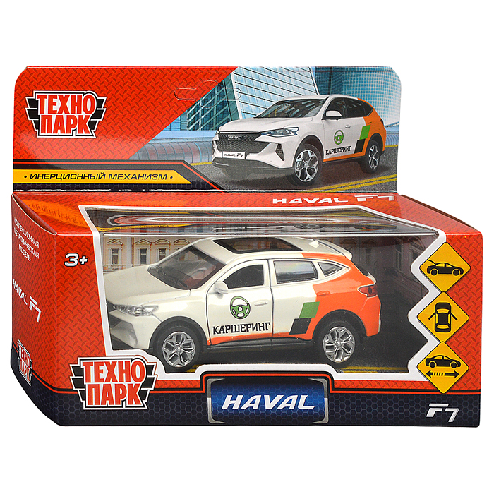 Фото к товару Машина металл Haval f7 12см, (двери, багаж, каршеринг) инерц., в коробке Машина металл Haval f7 12см, (двери, багаж, каршеринг) инерц., в коробке