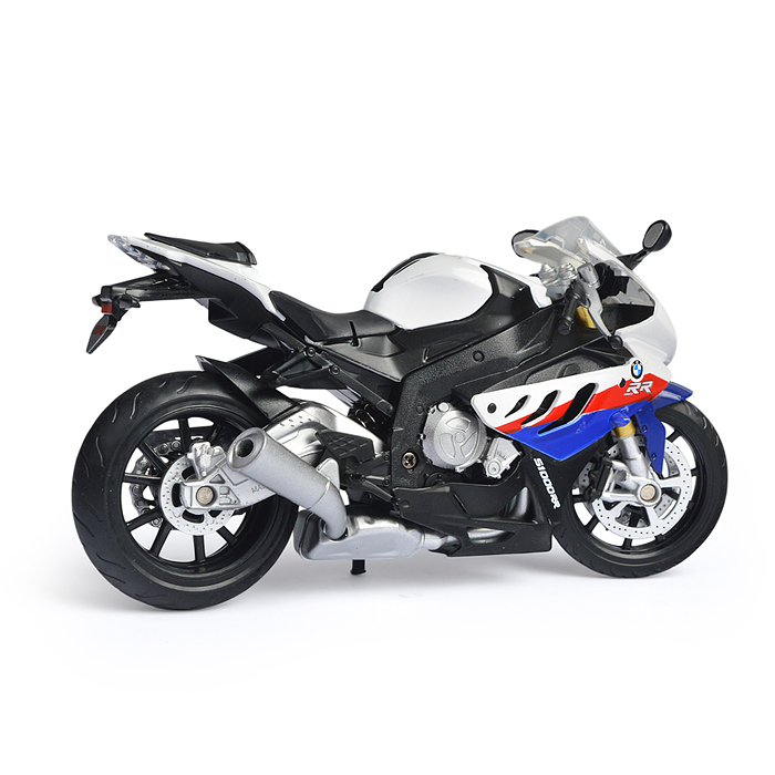 Фото к товару Модель металл BMW s1000rr Мотоцикл, 17 см, вращающийся руль, подвеска Модель металл BMW s1000rr Мотоцикл, 17 см, вращающийся руль, подвеска