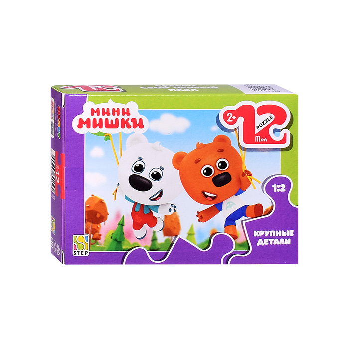 Пазл mini 12 (с крупными деталями) "Мини-мишки"