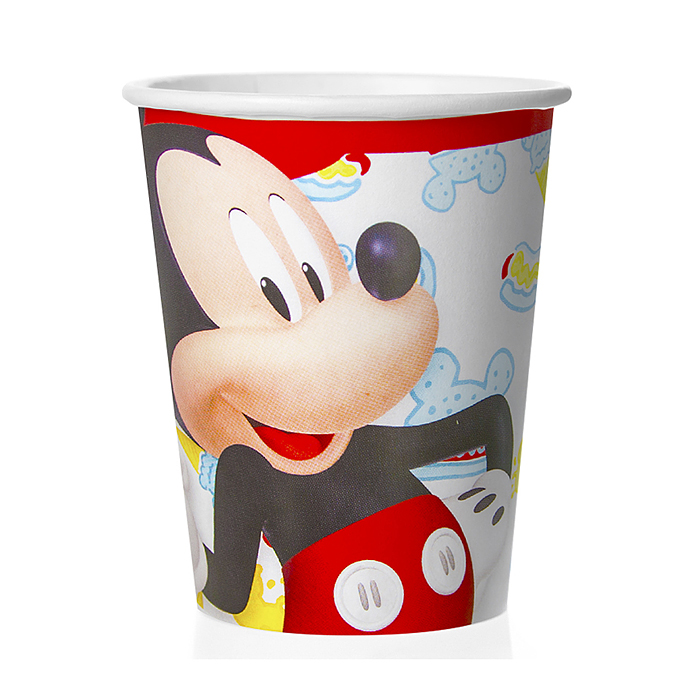 Набор бумажных стаканов Mickey Mouse. 3D, 6шт*250 мл