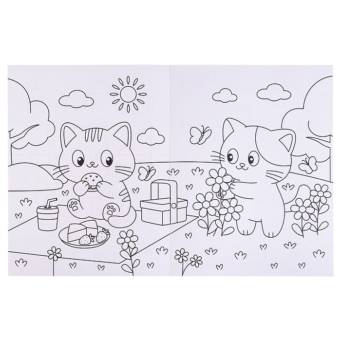 Милые раскраски. Котики
