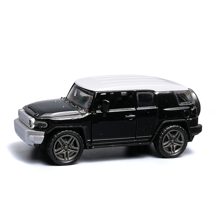 Фото к товару Чёрная с белой крышей инерционная машинка die-cast , 1:32 Чёрная с белой крышей инерционная машинка die-cast , 1:32