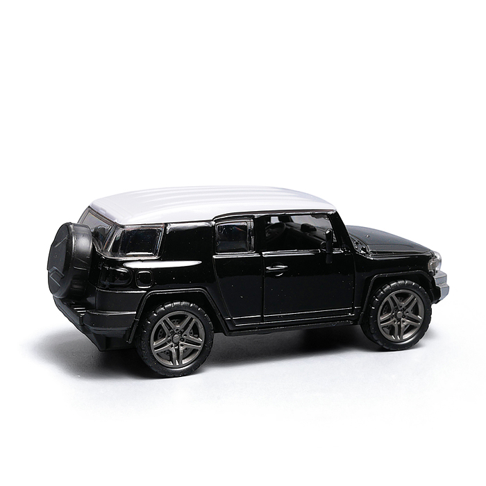 Фото к товару Чёрная с белой крышей инерционная машинка die-cast , 1:32 Чёрная с белой крышей инерционная машинка die-cast , 1:32