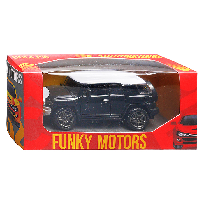 Фото к товару Чёрная с белой крышей инерционная машинка die-cast , 1:32 Чёрная с белой крышей инерционная машинка die-cast , 1:32