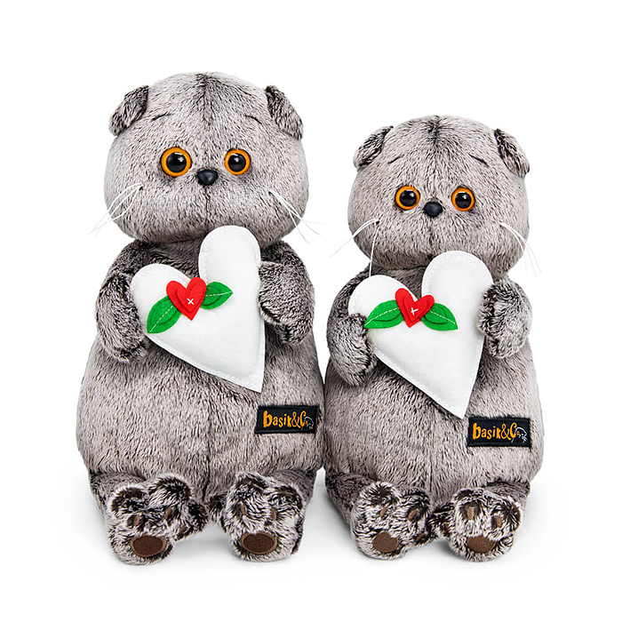 Кот Басик с весенним сердцем