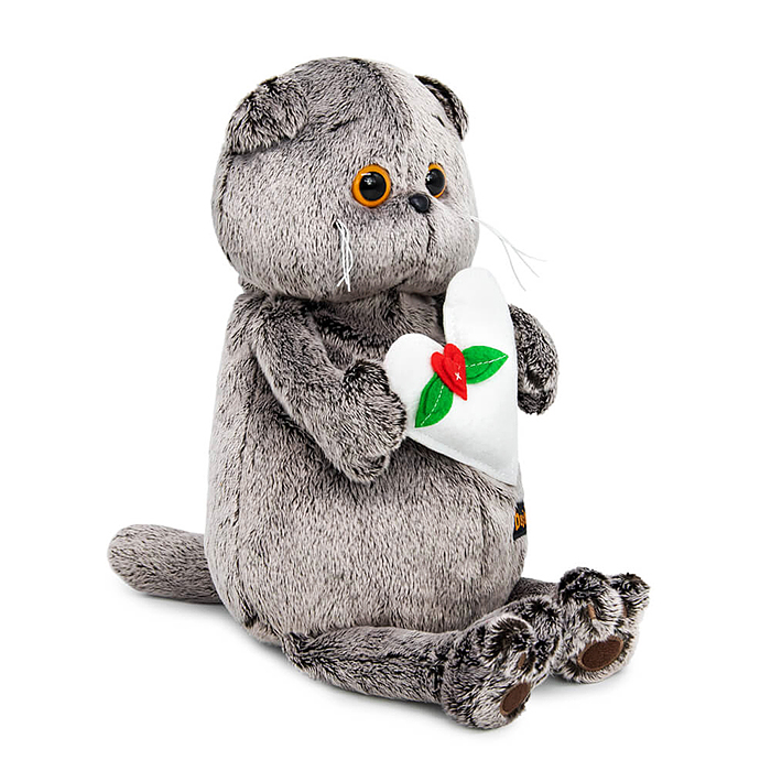 Кот Басик с весенним сердцем