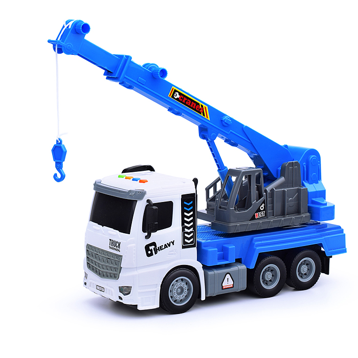 Машина S977-4B "Кран" (свет, звук) в коробке