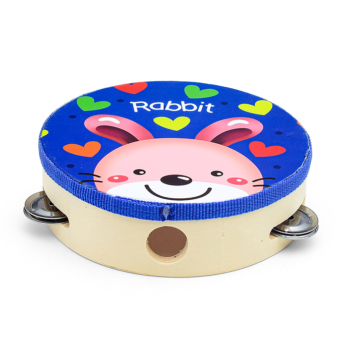 Бубен D2379 "Розовый зайка"