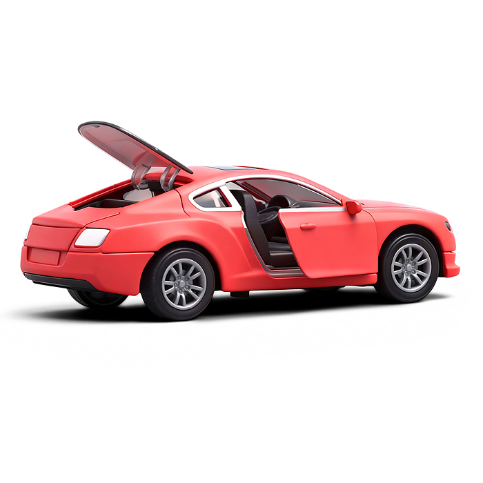 Фото к товару Красная инерционная машинка вид А die-cast , 1:32 Красная инерционная машинка вид А die-cast , 1:32