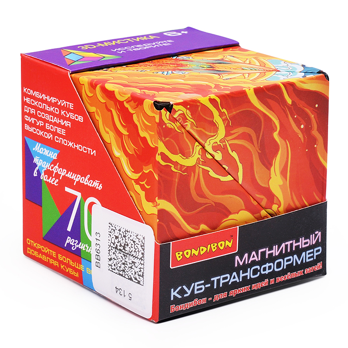 Фото к товару Магнитный куб-трансформер 3D-Мистика ВOX 6,2x6,2x6,2cм, Магнитный куб-трансформер 3D-Мистика ВOX 6,2x6,2x6,2cм,
