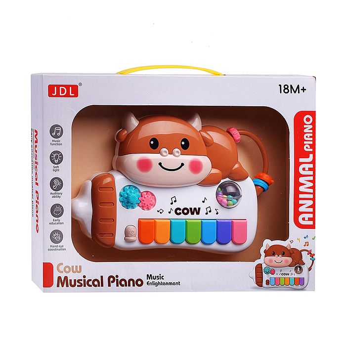 Пианино 8892B "Музыкальная корова" в коробке