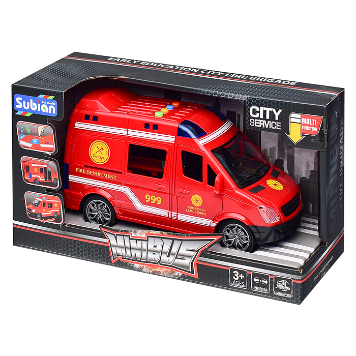 Машина S977-20 "Пожарный фургон"1:14 (свет, звук) в коробке