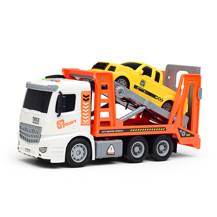 Машина S977-7A "Car carrier" на батарейках, 1:14 (свет, звук) в коробке