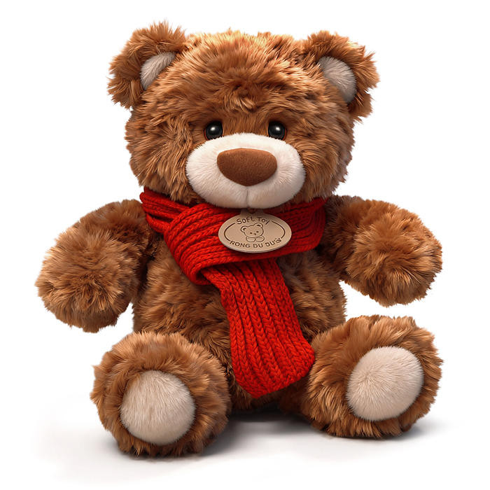 Мягкая игрушка M1768 "Медведь" 25 см.