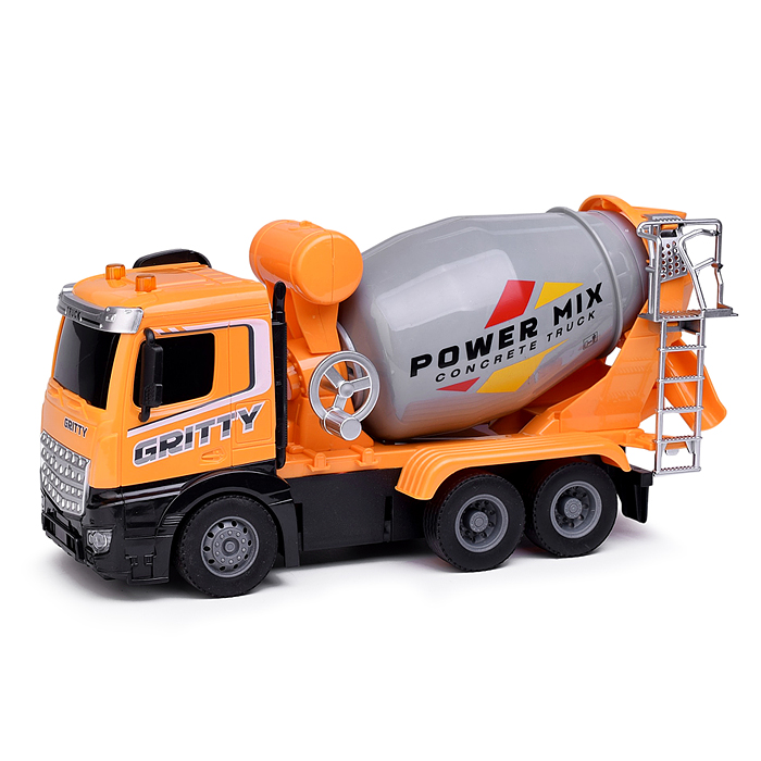 Машина 6604 "Миксер" р/у, 27 MHz (свет, звук) в коробке 