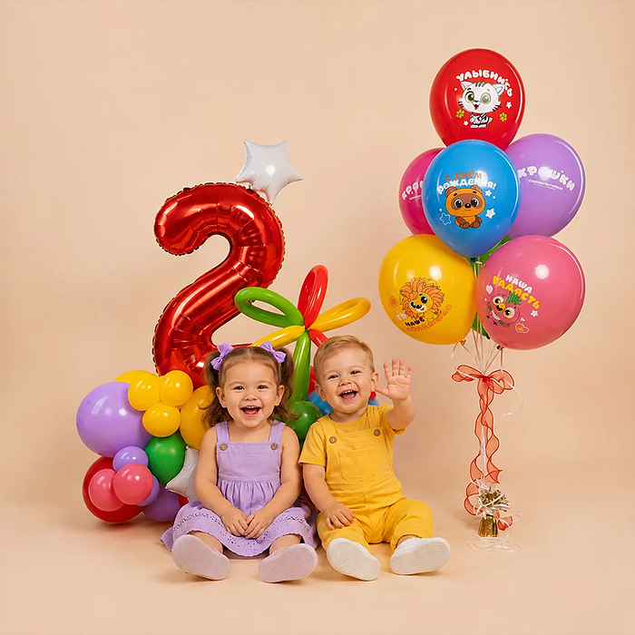 Фото к товару Шар (12''/30 см) Крошки, С Днем Рождения!, Ассорти, пастель, 2 ст, 25 шт. Шар (12''/30 см) Крошки, С Днем Рождения!, Ассорти, пастель, 2 ст, 25 шт.