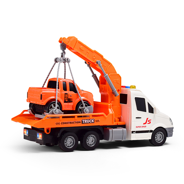 Машина JS136 "Грейдер" 1:16 (свет, звук) в коробке