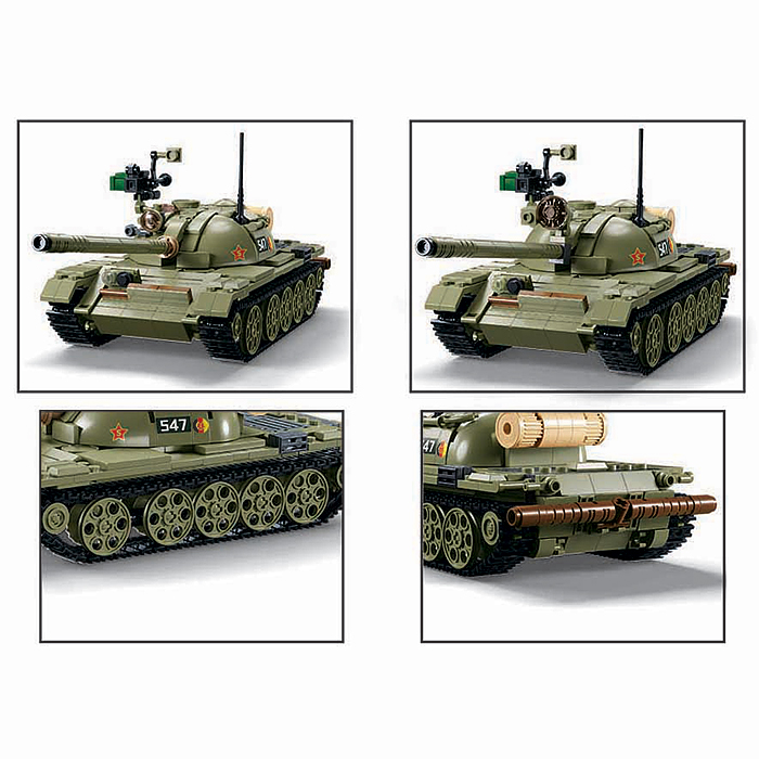 Конструктор M38-B1135 "Танк T54C" (604 дет.) в коробке