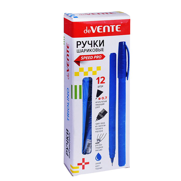 Ручка шариковая "Triolino Soft" серия Speed Pro, d=0,7 мм, ультра гладкое письмо, чернила н