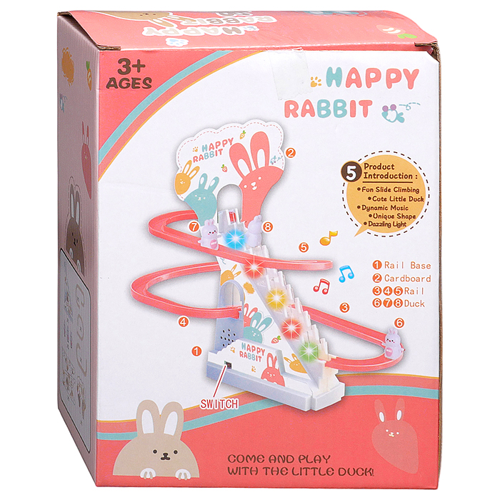 Игровой набор Горки 587-32 "Кроличья дорога" (звук) в коробке