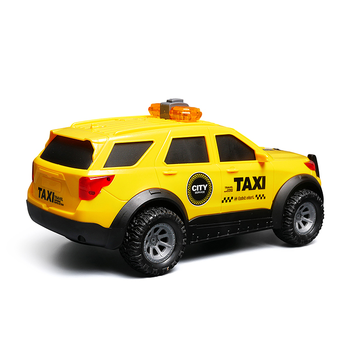 Машина JS210D "Такси-джип" 1:16 (свет, звук) в коробке