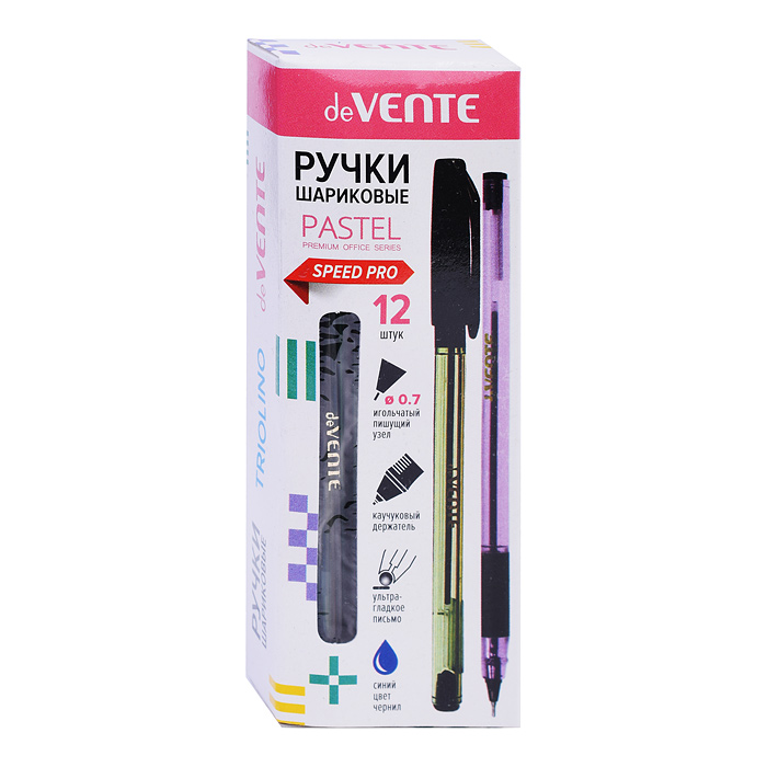 Ручка шариковая "Triolino Pastel" серия Speed Pro, d=0,7 мм, ультра гладкое письмо, чернила
