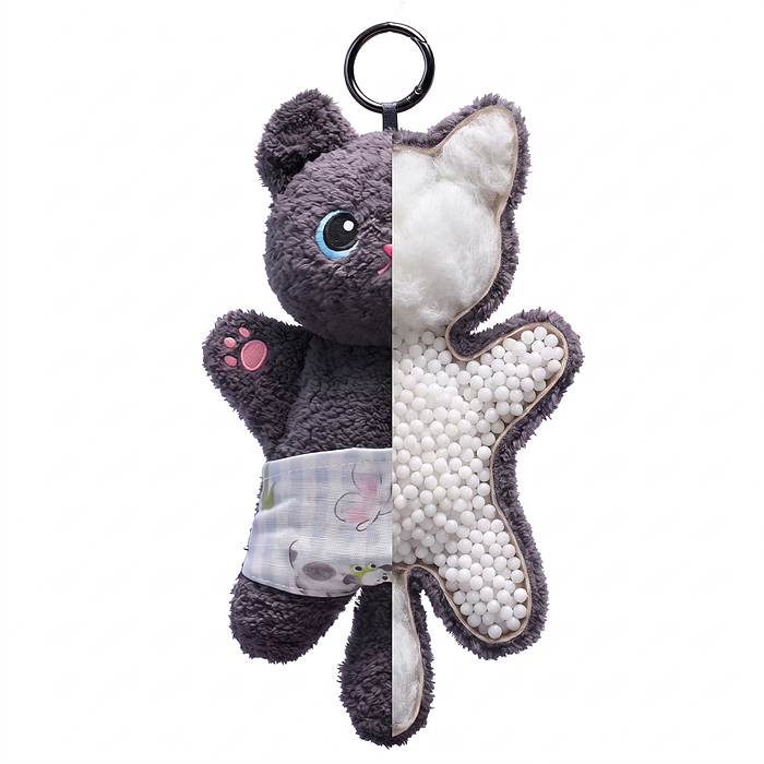 Мягкая игрушка М1934 "Кошка Бусинка" 18 см
