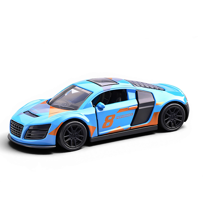 Машина 6625 "Спорткар" 1:43 в коробке (цвет синий)