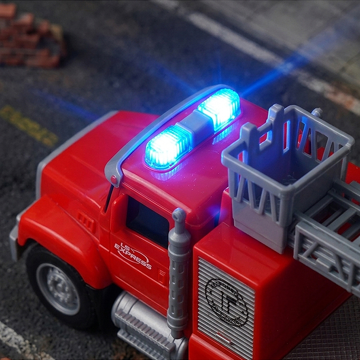 Машина  WY11100A "Пожарная" 1:20 (звук, свер) в коробке