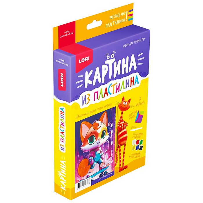 Картина из пластилина "Лисичка"