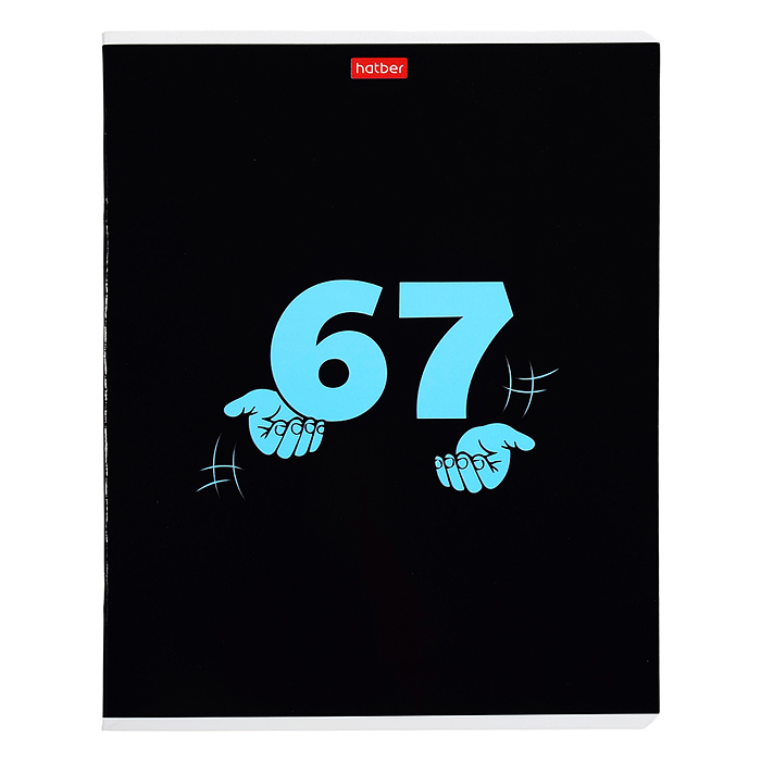 Тетрадь 48л. клетка "6-7 (Сикс-Севн)" А5ф 60-65г/кв.м на скобе 5 диз.в блоке скругл.углы