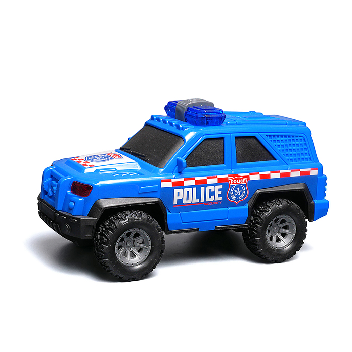 Машина JS202C-1 "Перевозчик" 1:16 (цвет синий, свет, звук) в коробке