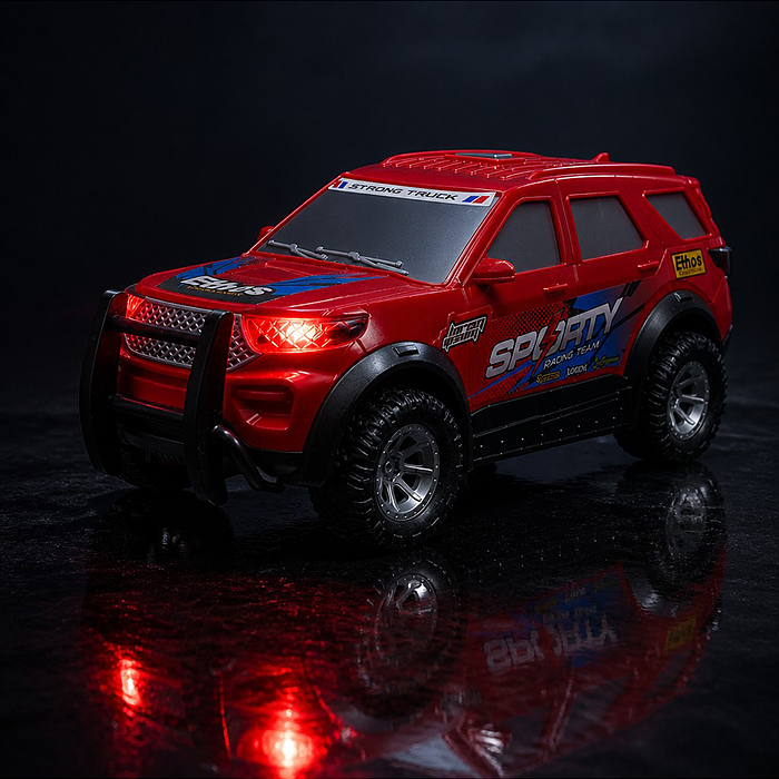 Машина JS210A "Король дороги" 1:16 (свет, звук) в коробке