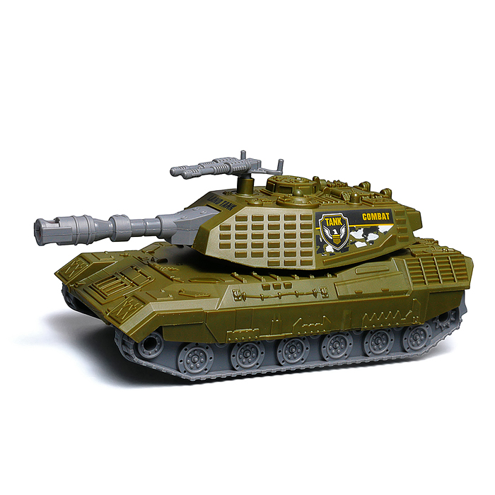 Машина JS203ES "Военный перевозчик" с танком 1:16 (свет, звук) в коробке