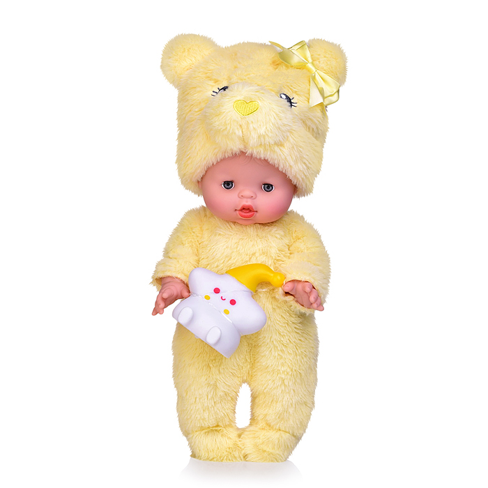 Пупс DH2600A "Мишка на севере" (музыка) с акссесуарами, в коробке 