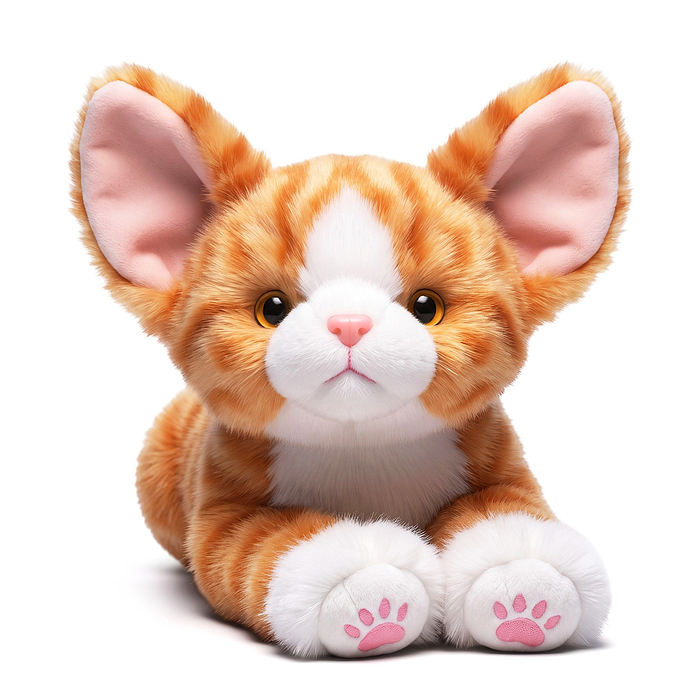 Мягкая игрушка М1832 "Кошка Снежинка" 35 см