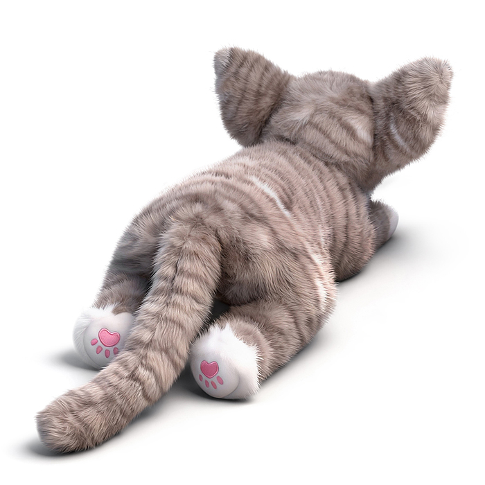 Мягкая игрушка М1832 "Кошка Снежинка" 35 см
