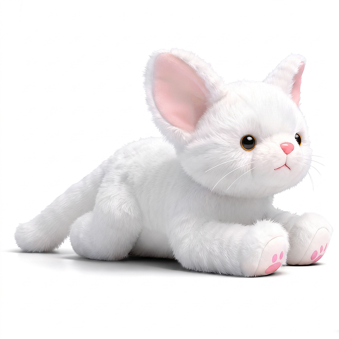 Мягкая игрушка М1832 "Кошка Снежинка" 35 см