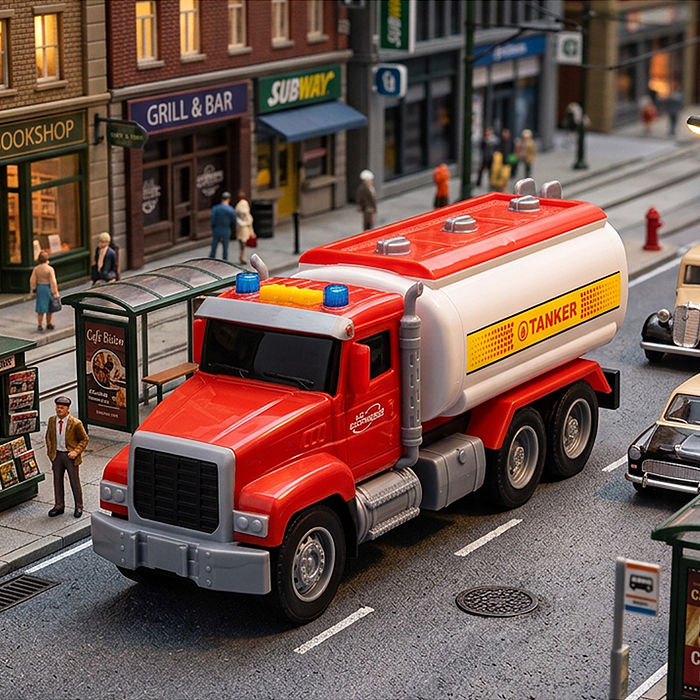 Машина WY1199A "Бензовоз" 1:20 (свет, звук) в коробке